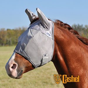 Fly Mask Crusader with Ears yksivärinen