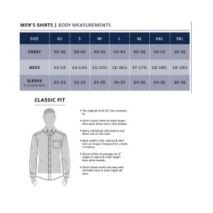 Cinch paita size chart
