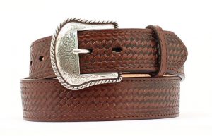 Vyö Nocona Basket Weave Brown