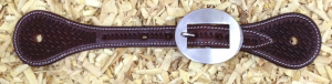 Kannusremmit Cattlemans Spurstraps Basket Tooling