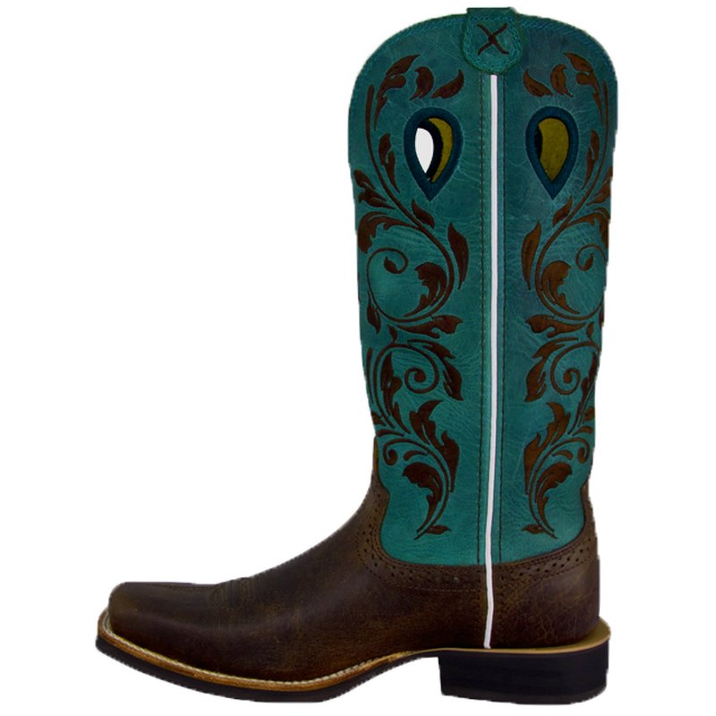 Twisted X Women's Ruff Stock Boot Turquoise