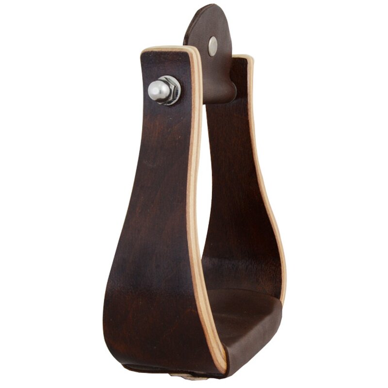 Jalustimet puuta Wooden Western Stirrups Dark