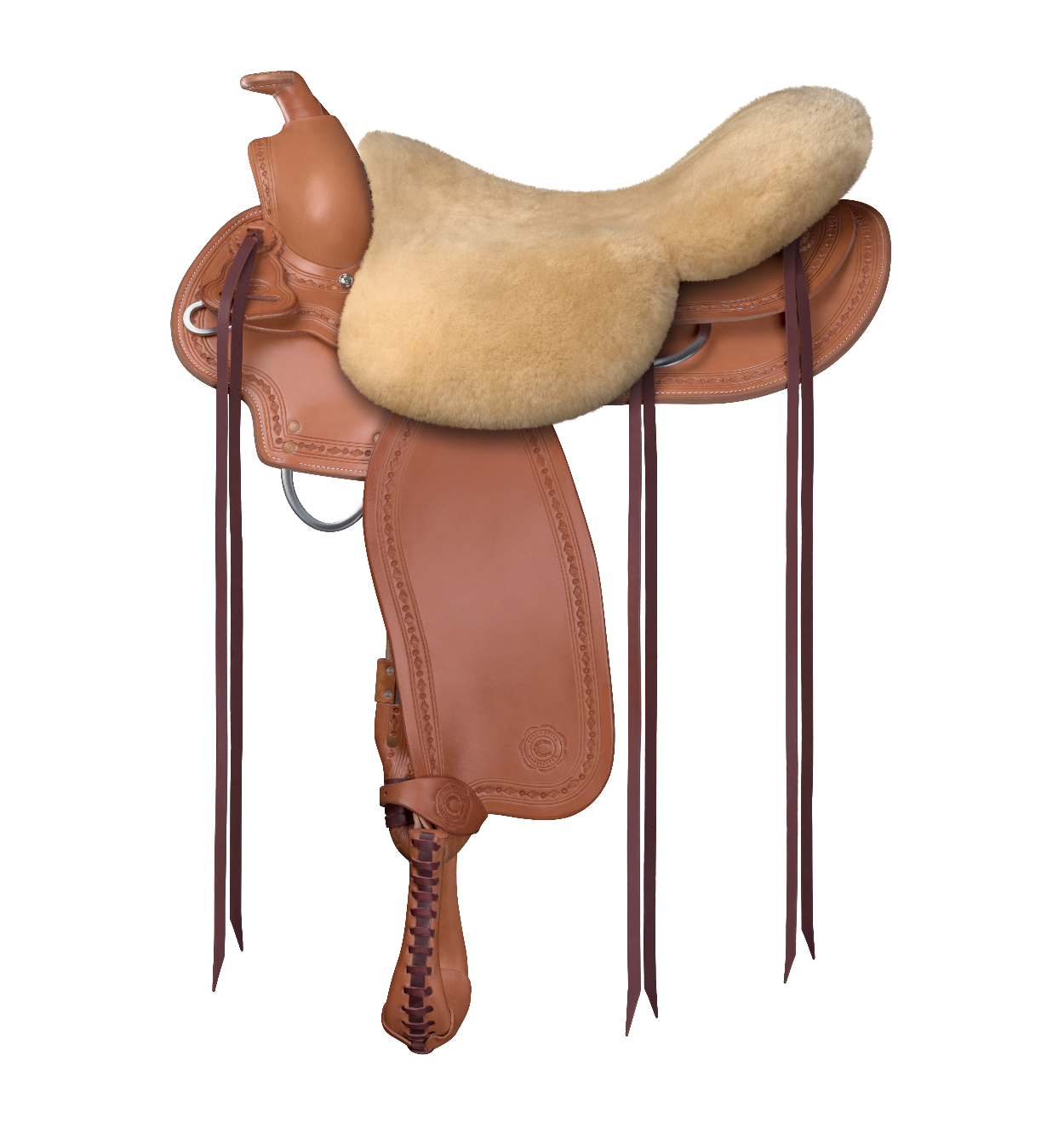Istuinpehmuste lampaankarvaa Mattes Seat Saver for Western Saddle, universal