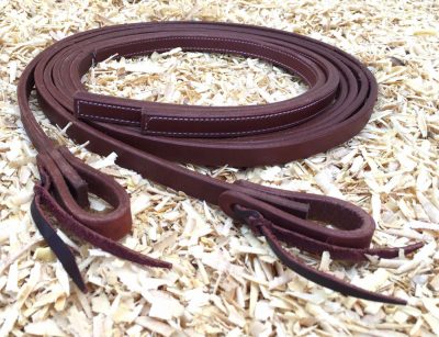Ohjat cattleman's Premium Harness tikatuilla ohjanpäillä 5/8"x7,5' 1,6 cm