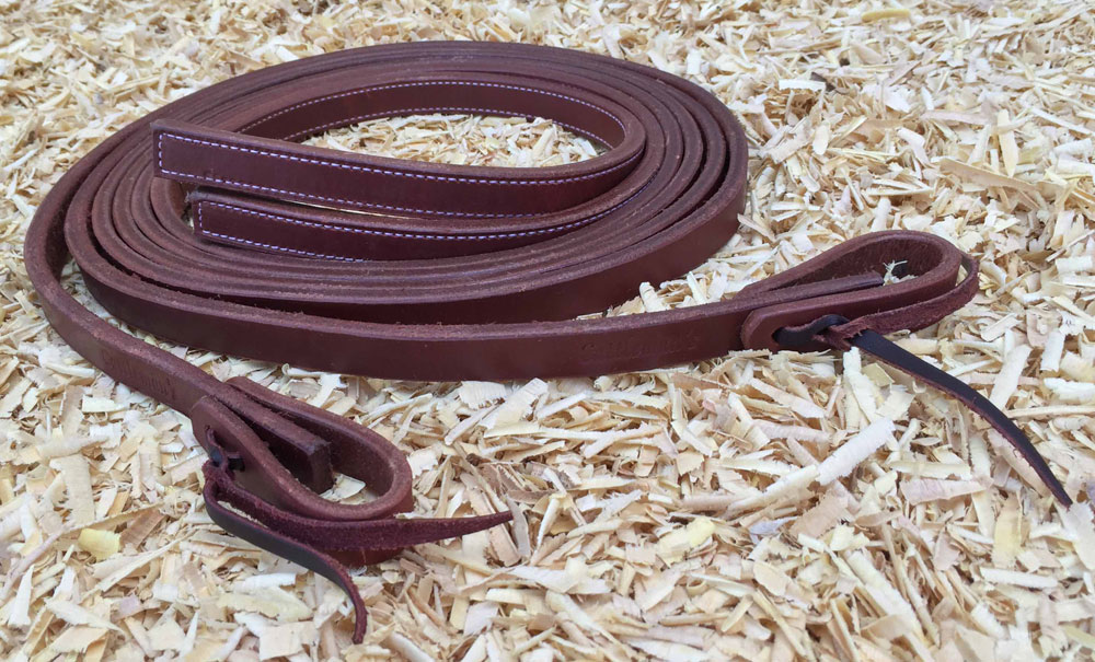 Ohjat Cattleman's Premium Harness tikatuilla ohjanpäillä 3/4"x7,5' 1,9 cm