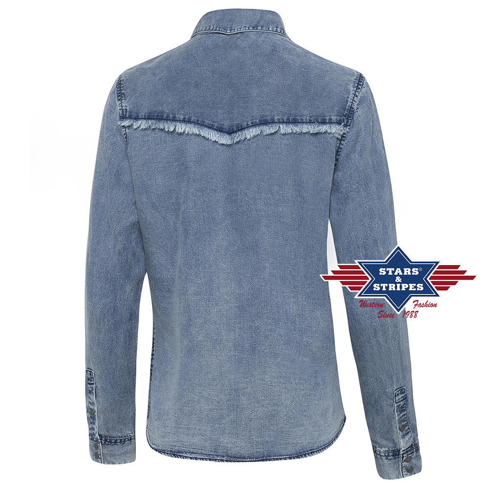Stars & Stripes Ladies Blue pusero