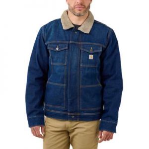 Carhartt Men's Denim Sherpa-Lined Jacket farkkutakki