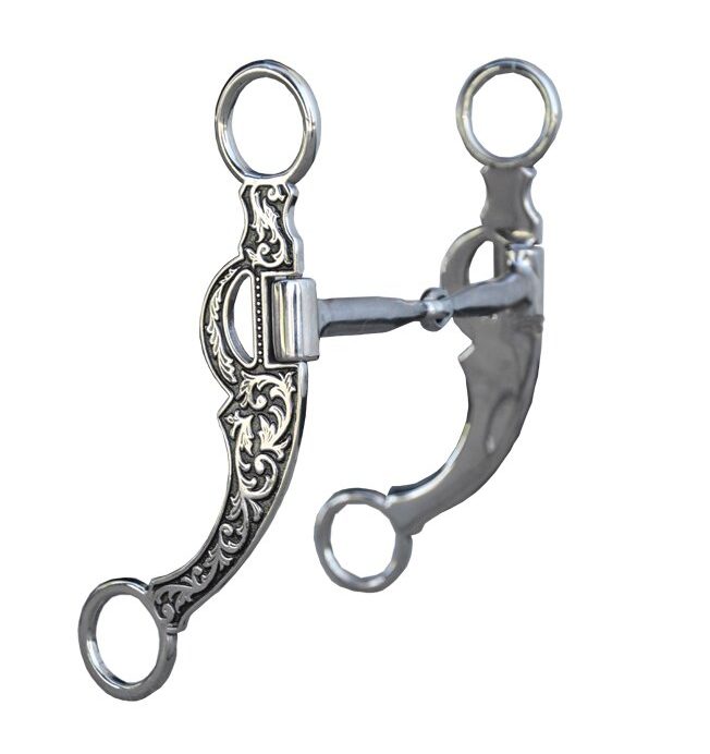 Kankikuolain yhdellä nivelellä Snaffle Bit with Shanks Floral 12,7 cm
