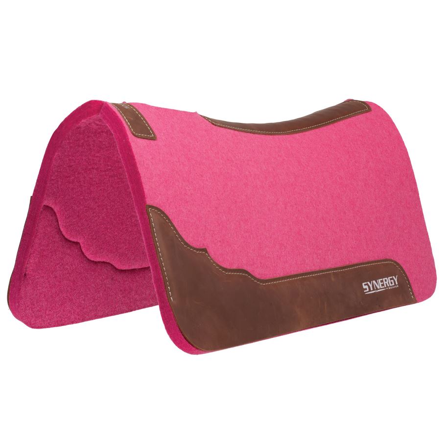 Weaver Synergy Contoured Steam Pressed 100% Merino Wool Felt Saddle Pad 3/4"