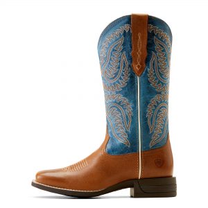 Ariat Women’s Cattle Caite Stretchfit Western Boot, Roasted Peanut