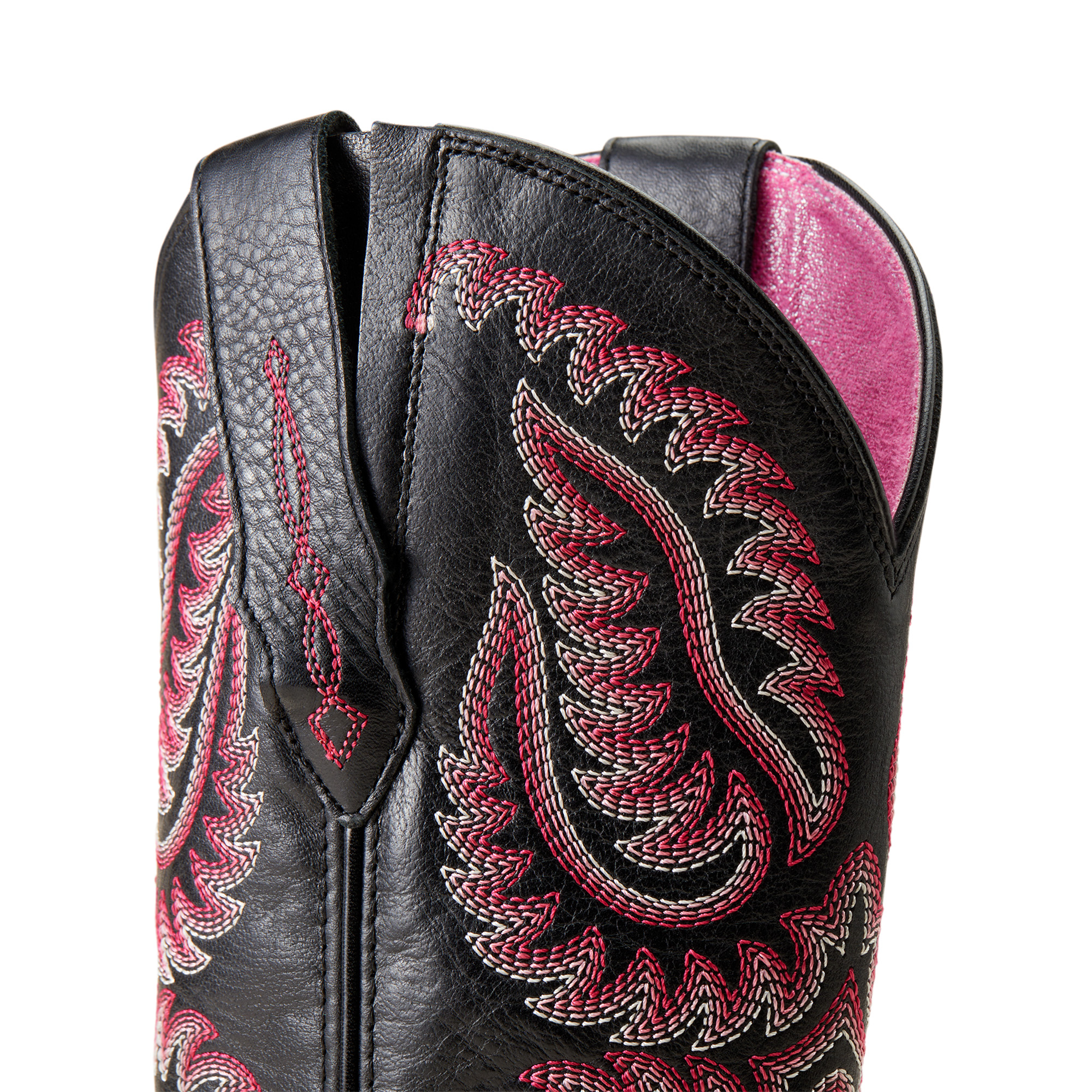 Ariat Women’s Cattle Caite Stretchfit Western Boot, Black Deertan