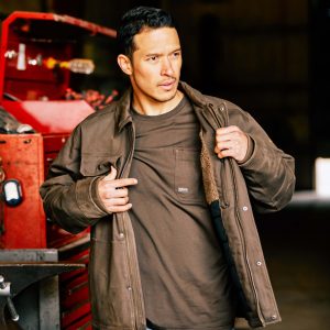 Ariat Men's Rebar DuraCanvas Sherpa-Lined Coat takki