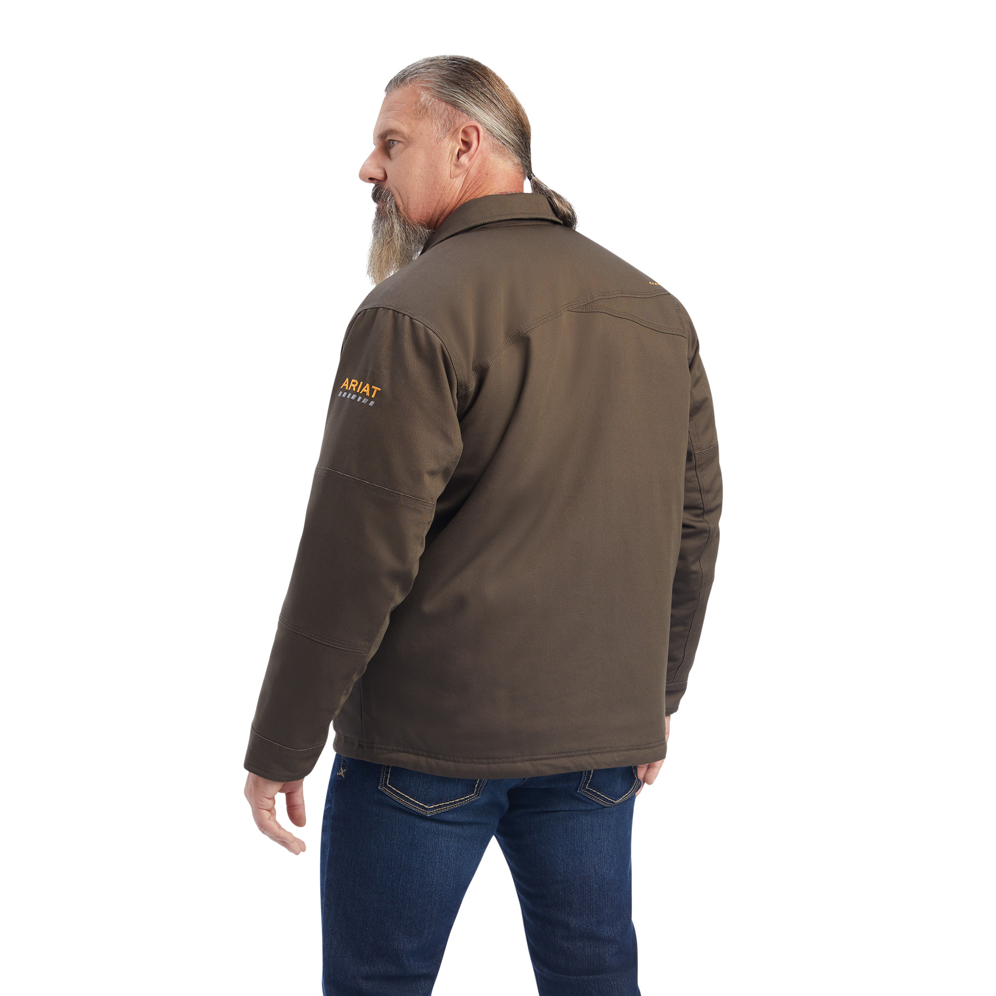 Ariat Men's Rebar DuraCanvas Sherpa-Lined Coat takki