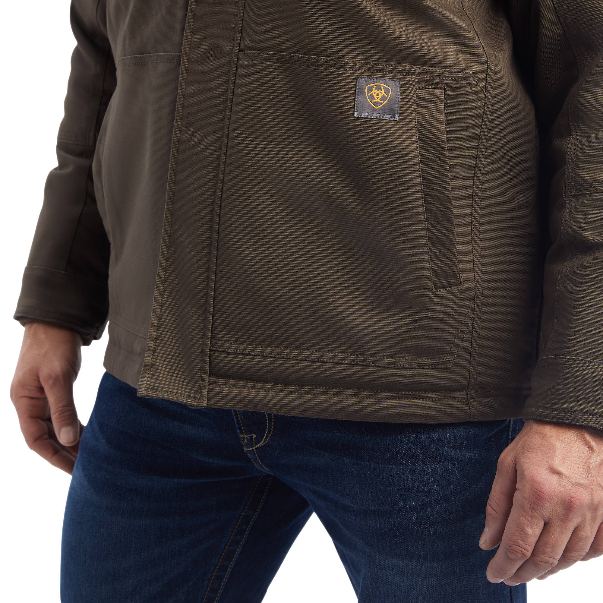 Ariat Men's Rebar DuraCanvas Sherpa-Lined Coat takki