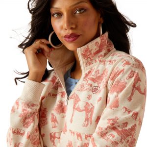Ariat Women's Sweatshirt Ranger 1/2 Zip collegepaita