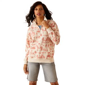 Ariat Women's Sweatshirt Ranger 1/2 Zip collegepaita