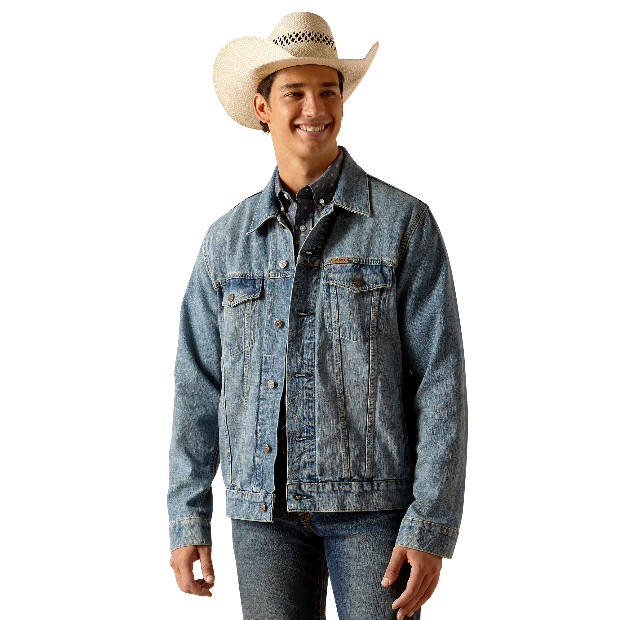 Ariat Men's Denim Trucker Jacket farkkutakki
