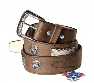Vyö Stars & Stripes Cowhide with Conchos