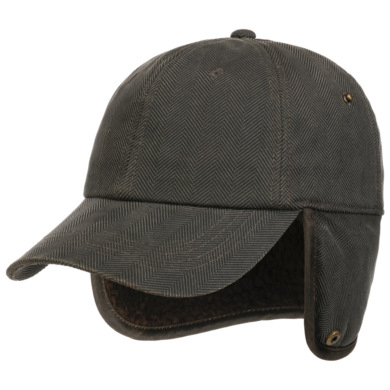 Cap Stetson Baseball Herringbone lippalakki korvaläpillä