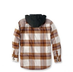 Carhartt Men’s Rugged Flex fleecevuorellinen flanellipaita, ruskea