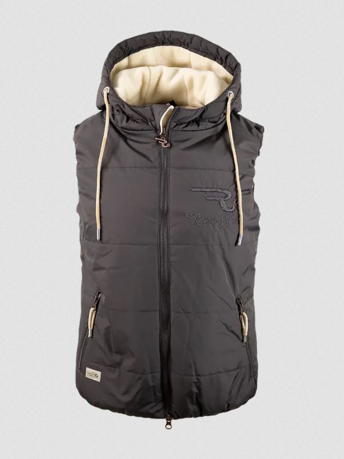 Ranch Girls Hooded Vest Pam chocolate liivi