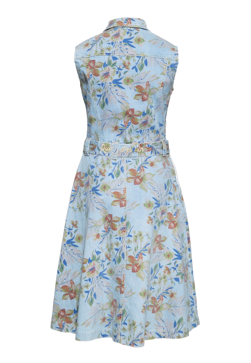 Retromekko Queen Kerosin Denim Workwear Swing Dress Hawaii