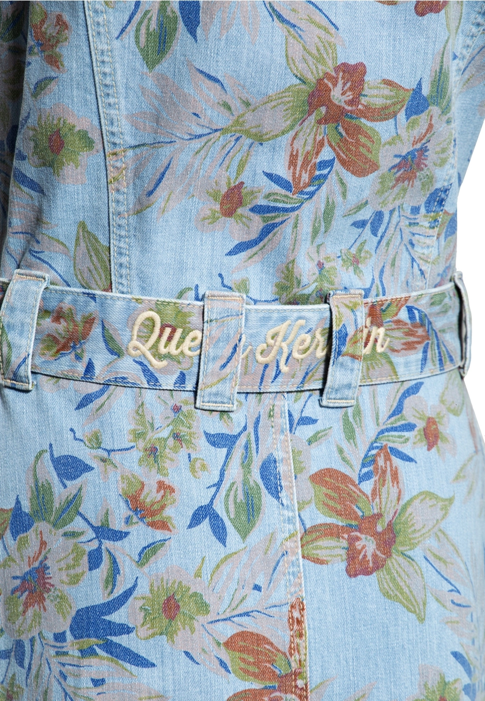 Retromekko Queen Kerosin Denim Workwear Swing Dress Hawaii