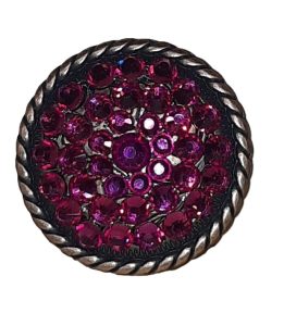 Concho Full Rhinestones fuchsia 4cm