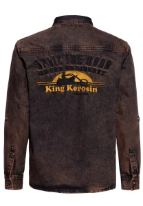 King Kerosin Workwear Shirt Split The Road paita
