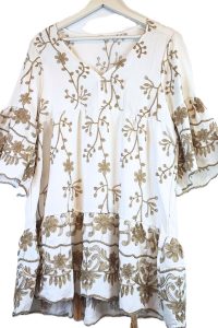 Ranchmekko Lula Natura White Evening Gown