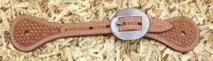 Kannusremmit Cattleman's Spurstraps Basket Tooling