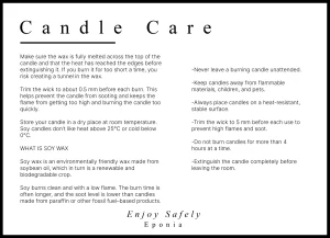 Candle Care Eponia