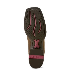 Ariat Women’s Round Up StretchFit W Square Toe Western Boot Sassy Brown