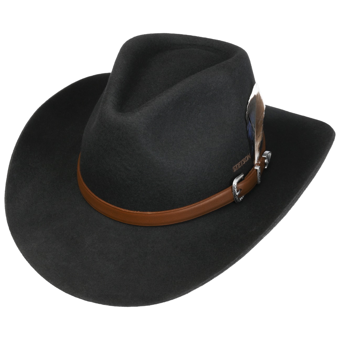 Hattu Stetson Limington Western Wool Hat black