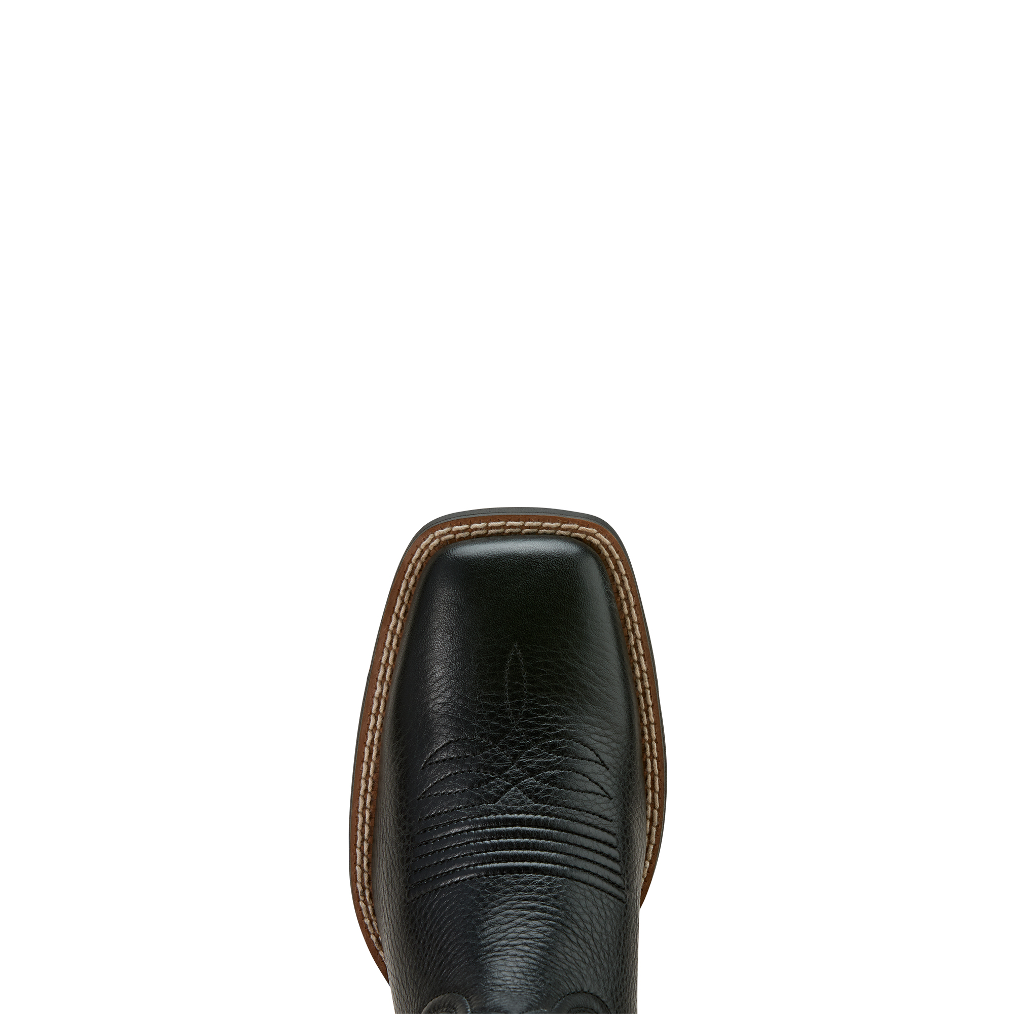Ariat Women's Round Up StretchFit W Square Toe Western Boot Black Deertan