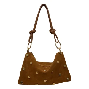 Laukku Louisa Lee Suede Leather Bag Studded Mini Seko