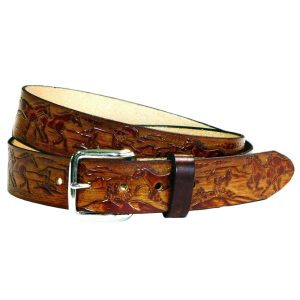 Vyö Leather Belt with Horses