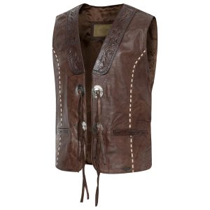 Stars & Stripes nahkaliivi Men’s Vest Alamo