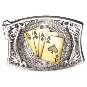 Vyönsolki taittoveitsi Poker Cards gold