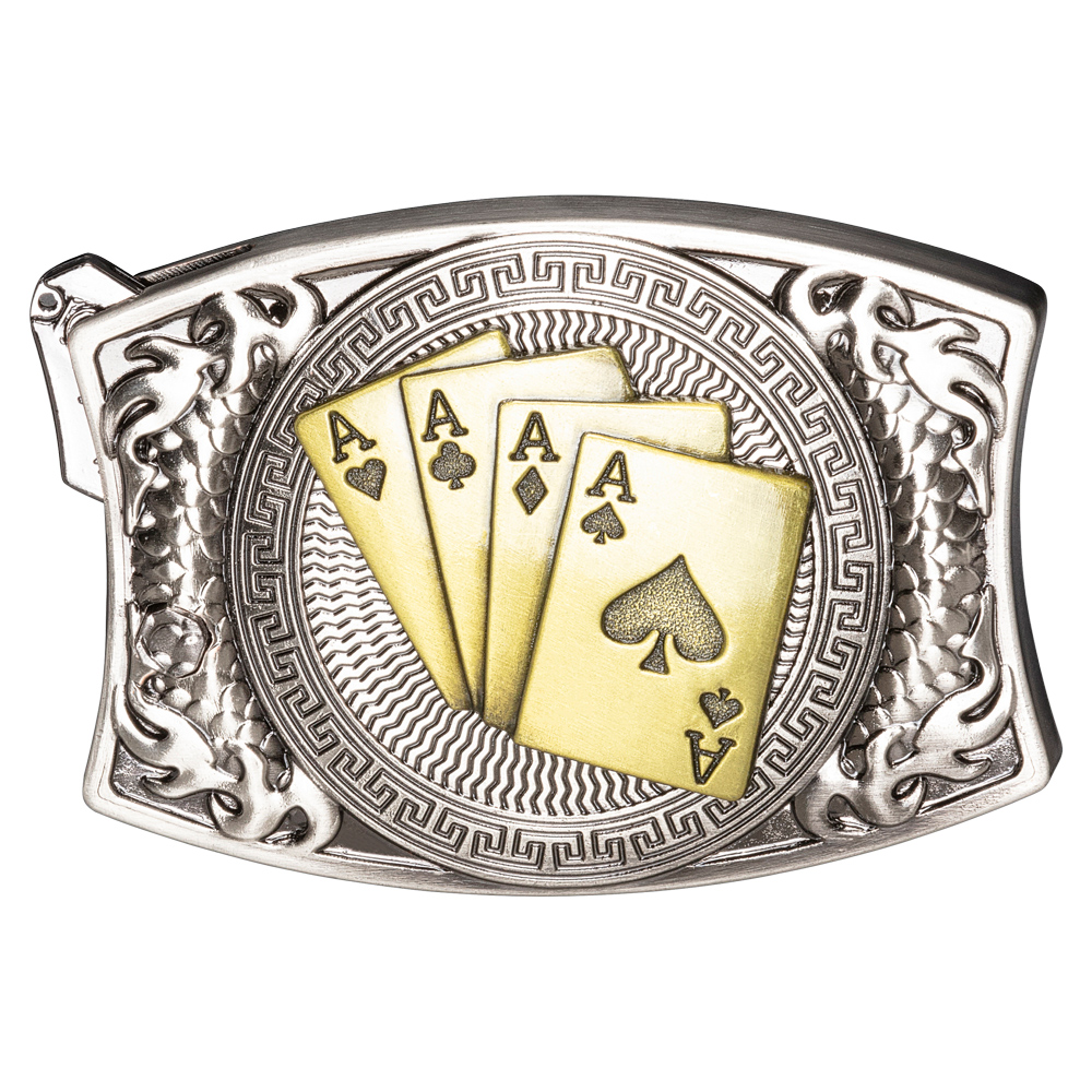 Vyönsolki taittoveitsi Poker Cards gold