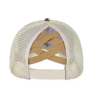Cap Cow Print Crisscross Mesh Baseball lippalakki