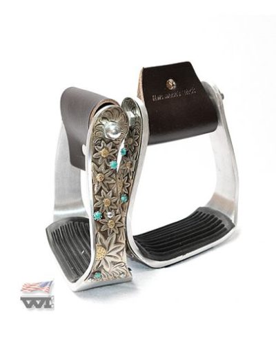 Jalustimet Horseman's Tack Vintage Floral