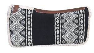 Arena Masters Ergonomic Saddle Pad Aztec black&white